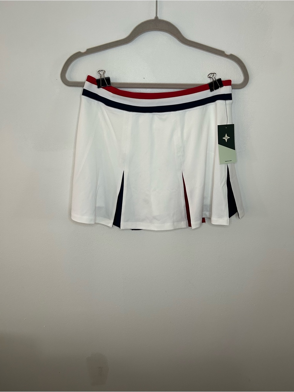 TNUCK SPORT Americana 14 Inch Performance Stretch Woven Carly Tennis Skirt small - Picture 5 of 7